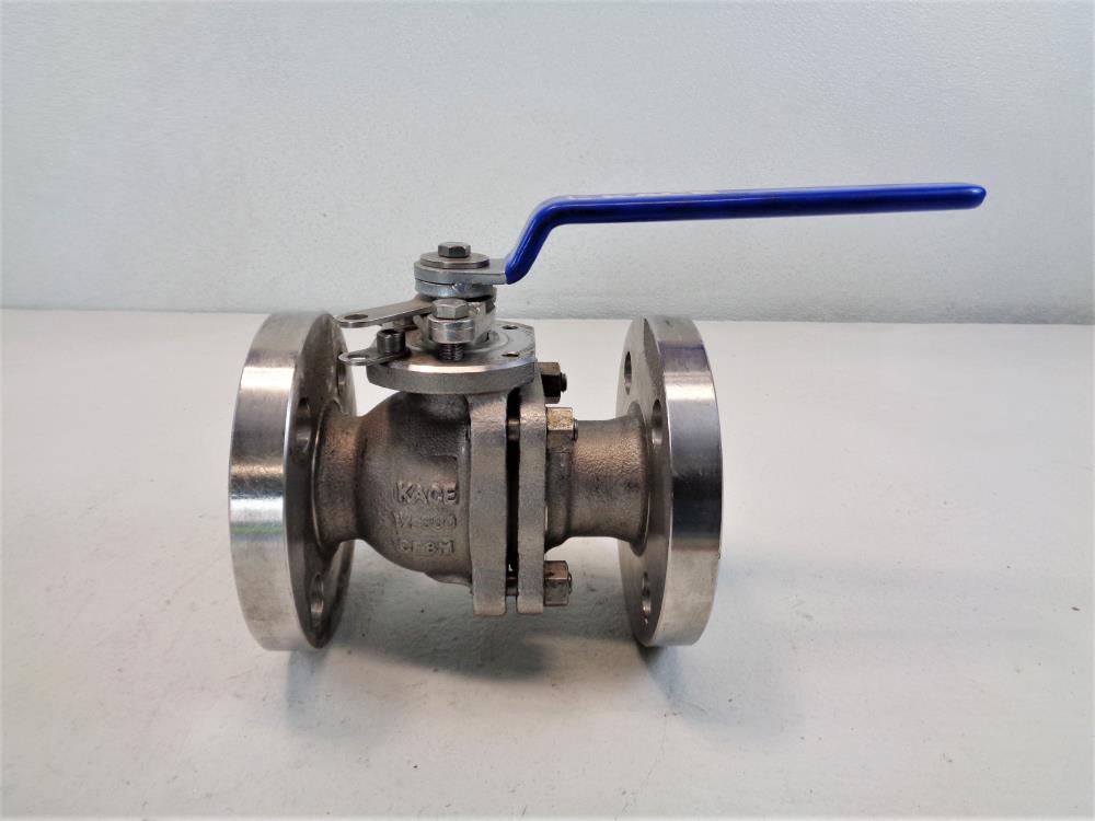 Kace 1-1/2" 300# CF8M 2-Piece Ball Valve F1R300-33RG-L